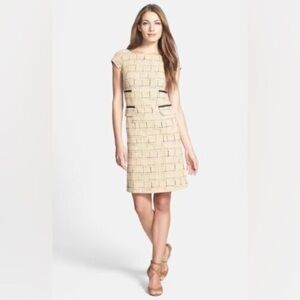 NWOT Tory Burch Evie Dress Woven Cotton and Linen Sheath Sz 6 $375 MSRP